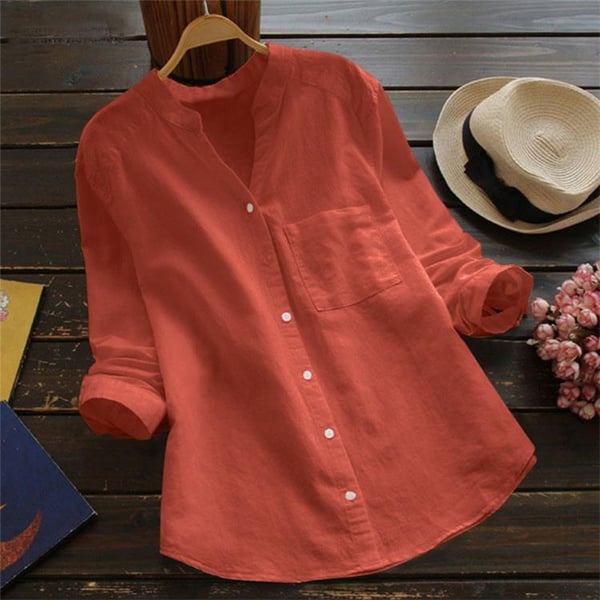 MAXINE™ - CASUAL LOOSE COTTON LINEN SHIRT