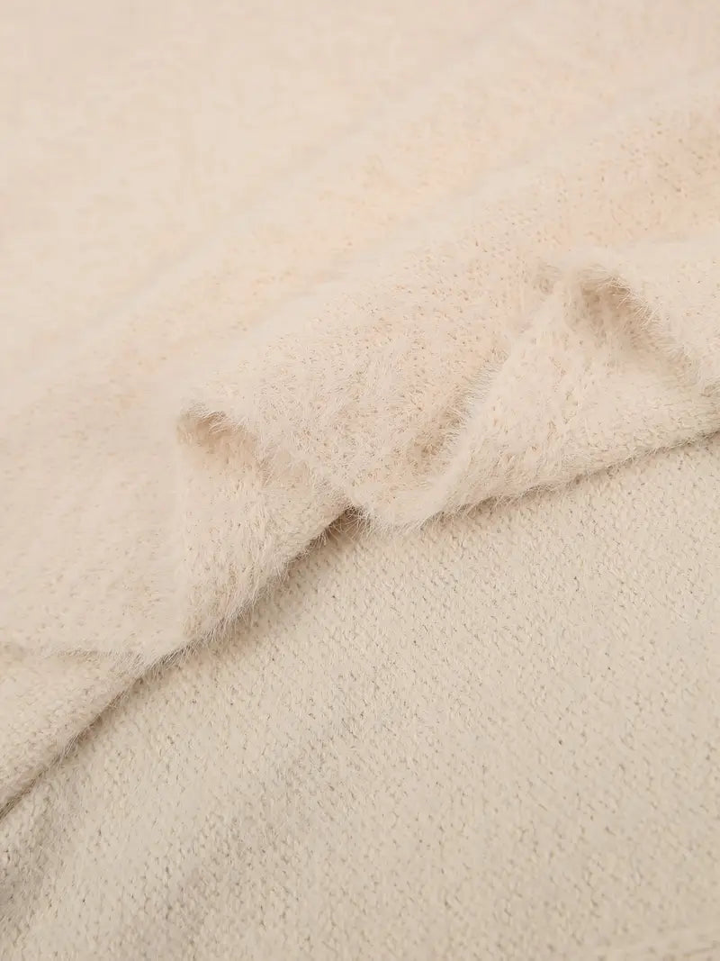 MINDA™ - CASUAL ROUND-NECK FLUFFY SWEATER