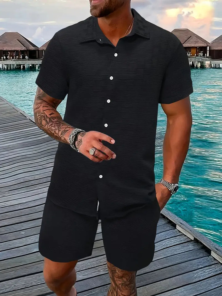 BANJO™ - MEN'S CASUAL TOP AND SHORTS SET