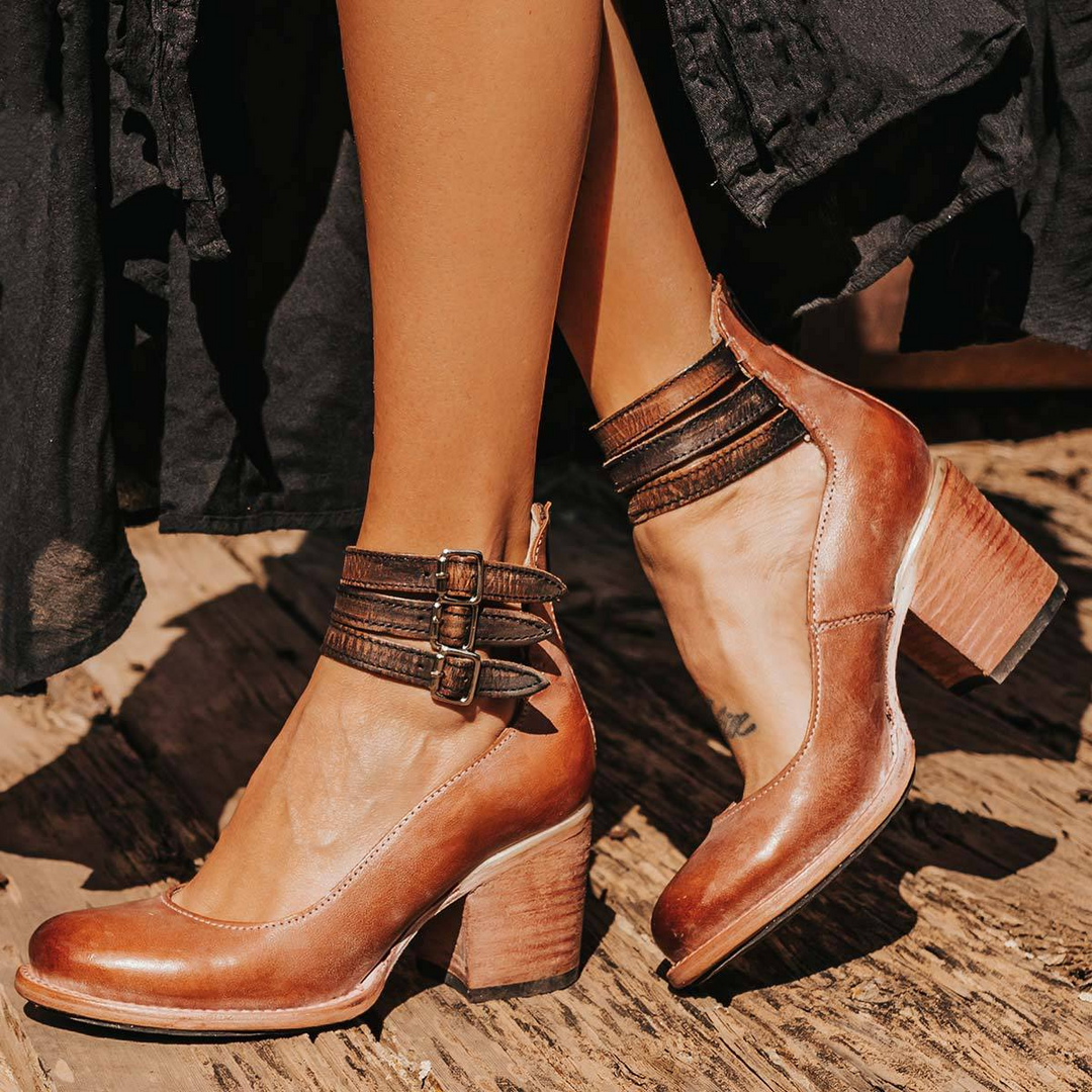 AUBREY™ - ANKLE BOOTS WITH STRAPS