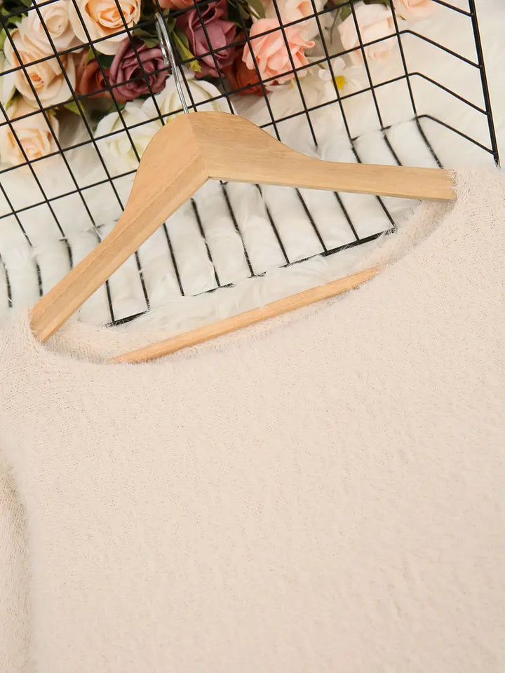 MINDA™ - CASUAL ROUND-NECK FLUFFY SWEATER