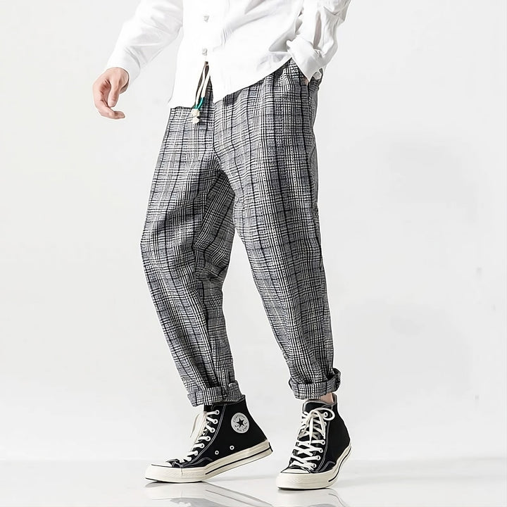 NIEL™ - ELEGANT CHECKERED PATTERN PANTS