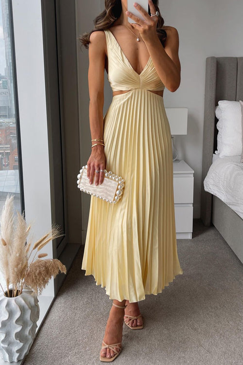 LEXIE™ - STYLISH PLEATED MAXI DRESS