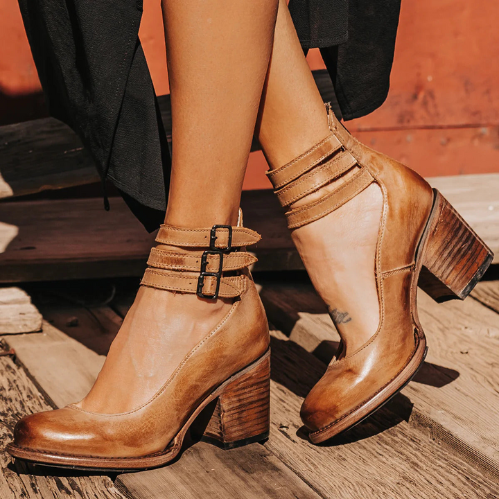 AUBREY™ - ANKLE BOOTS WITH STRAPS