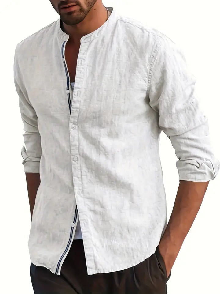 MORES™ - BREATHABLE BUTTON UP LONG SLEEVE SHIRT