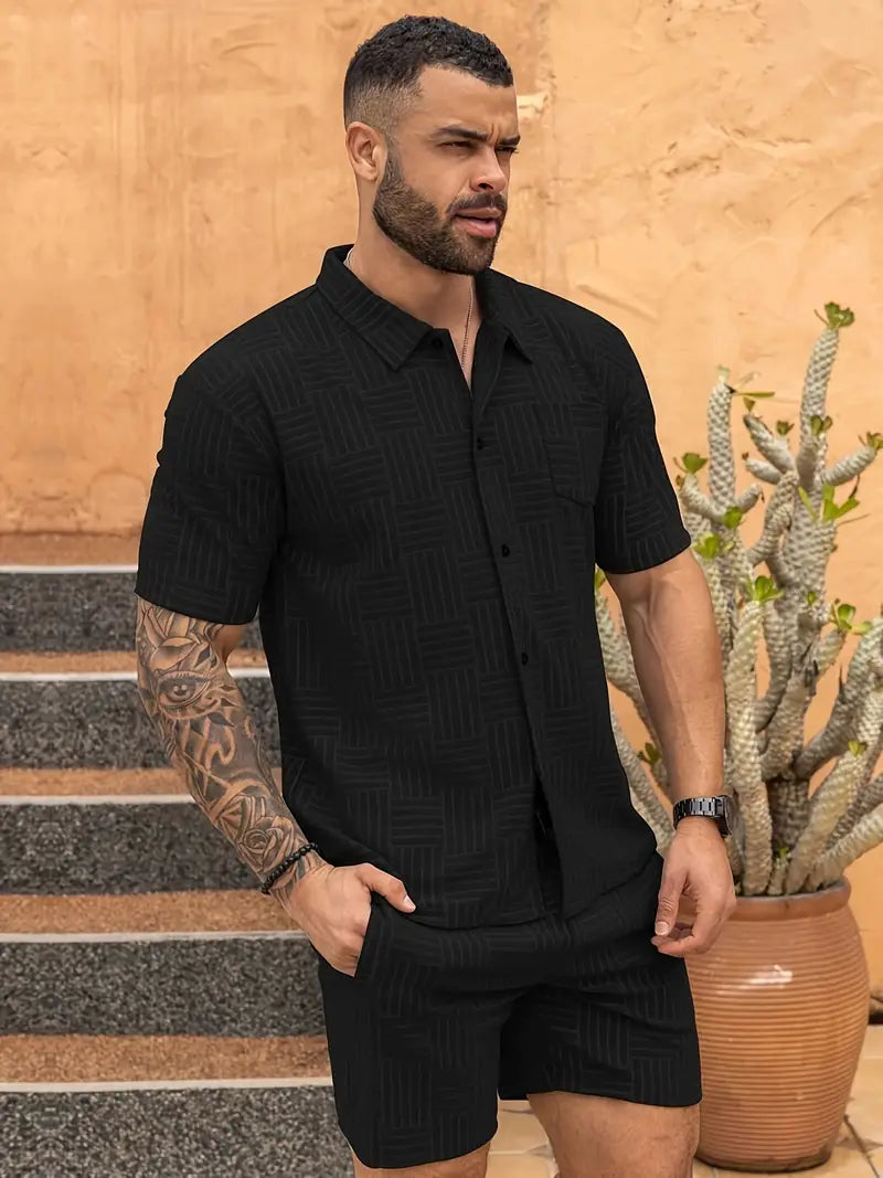 HARLEY™ - STYLISH GEOMETRIC PATTERN MEN'S SET