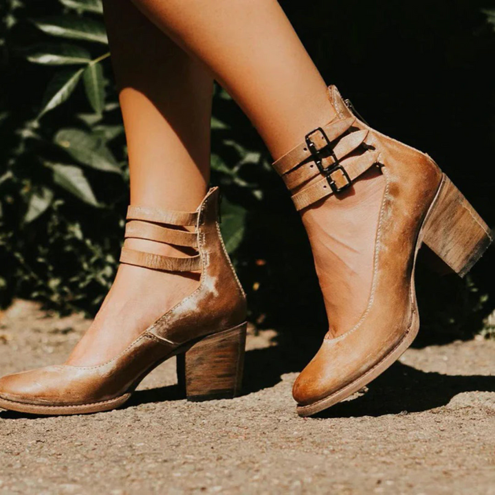 AUBREY™ - ANKLE BOOTS WITH STRAPS