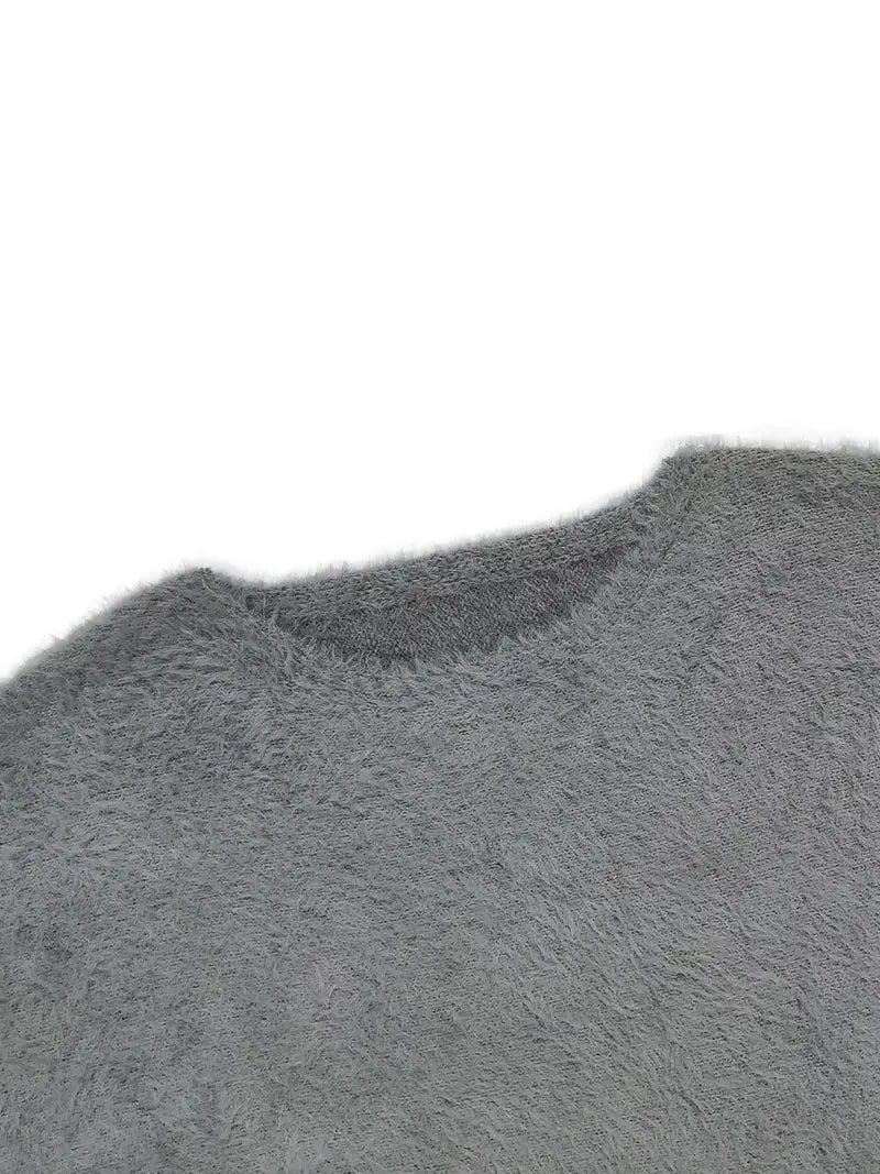 MINDA™ - CASUAL ROUND-NECK FLUFFY SWEATER