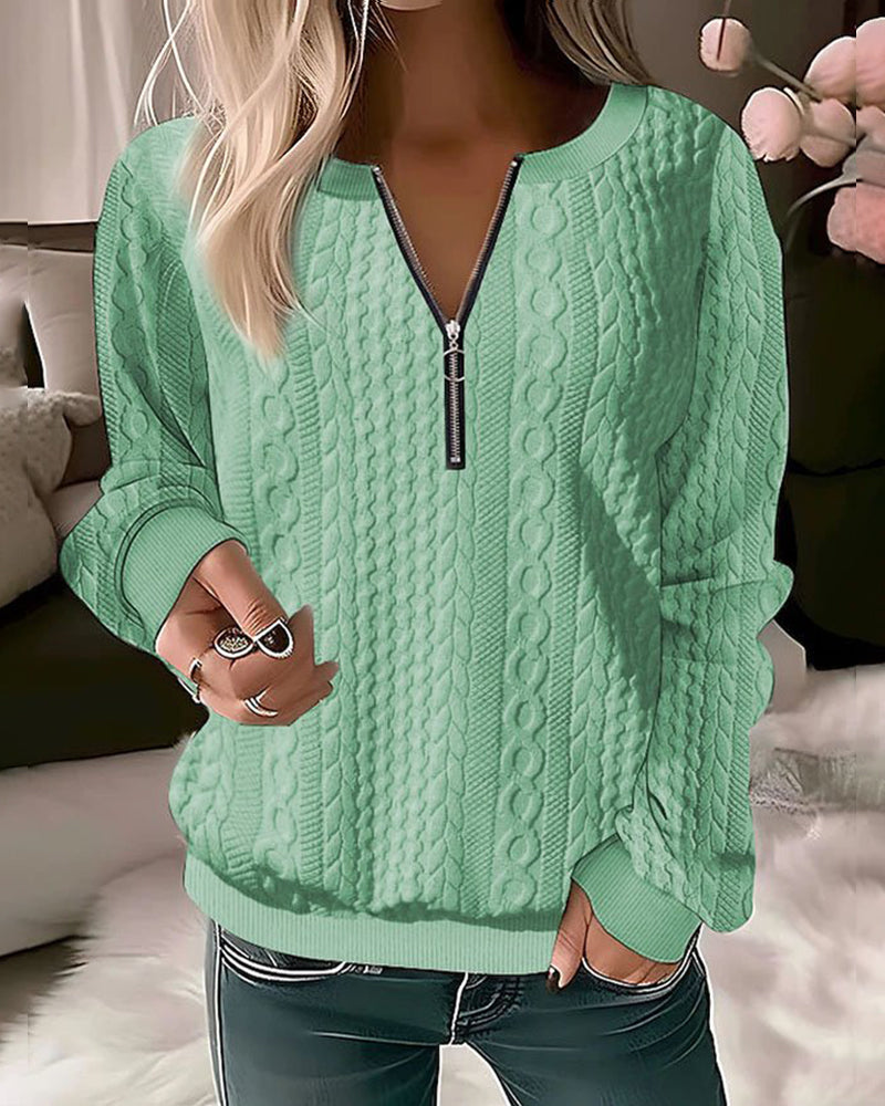 MAIKEN™ - SWEATER WITH ZIPPER