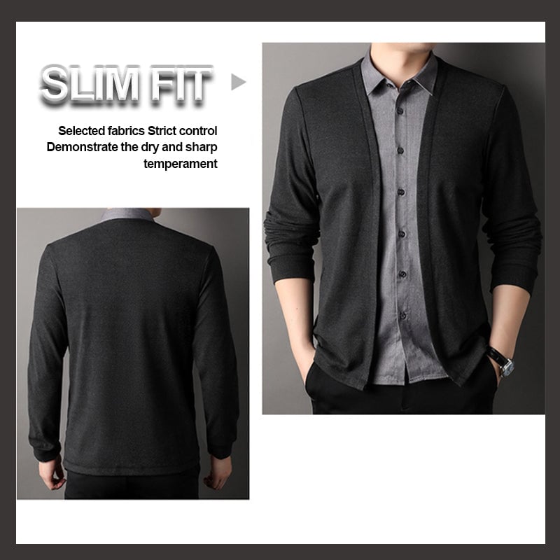 THEO™ -  TWO-PIECE COLLAR CARDIGAN SHIRT