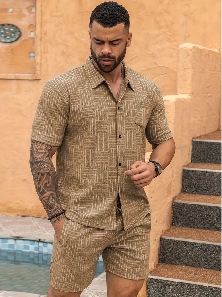 HARLEY™ - STYLISH GEOMETRIC PATTERN MEN'S SET