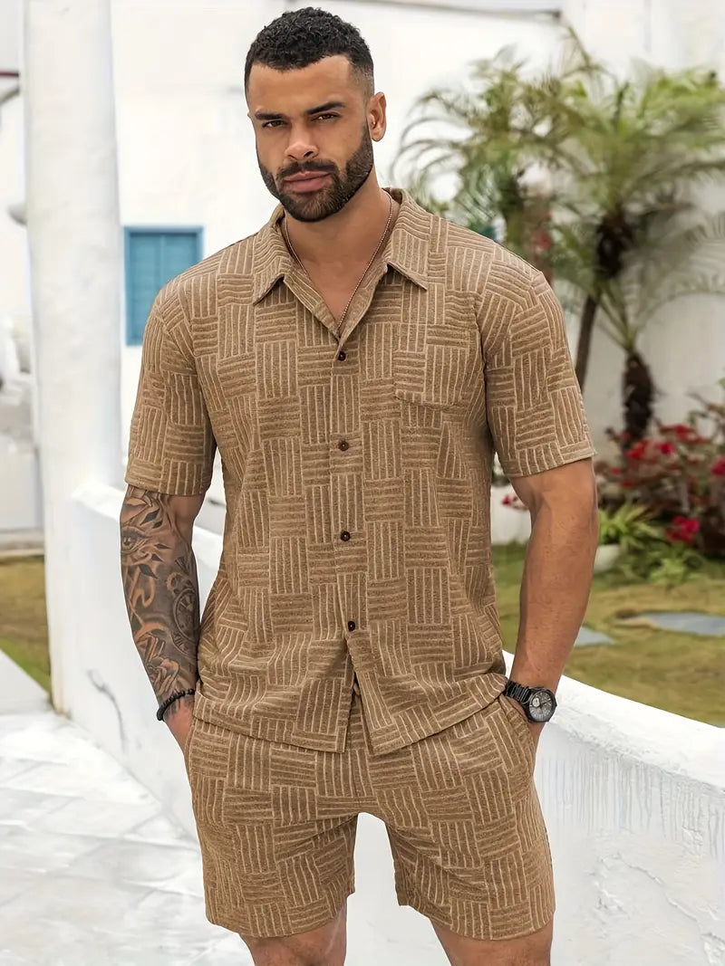 HARLEY™ - STYLISH GEOMETRIC PATTERN MEN'S SET