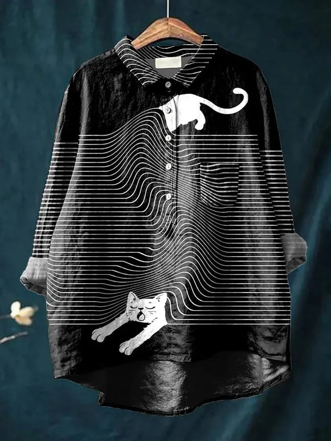 CATHY™ - CASUAL WOMEN'S ANIMAL PRINT SHIRT