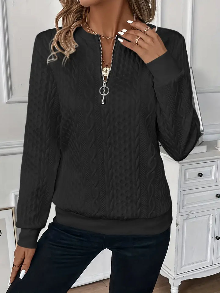 LINA™ - ELEGANT SWEATER WITH ZIPPER