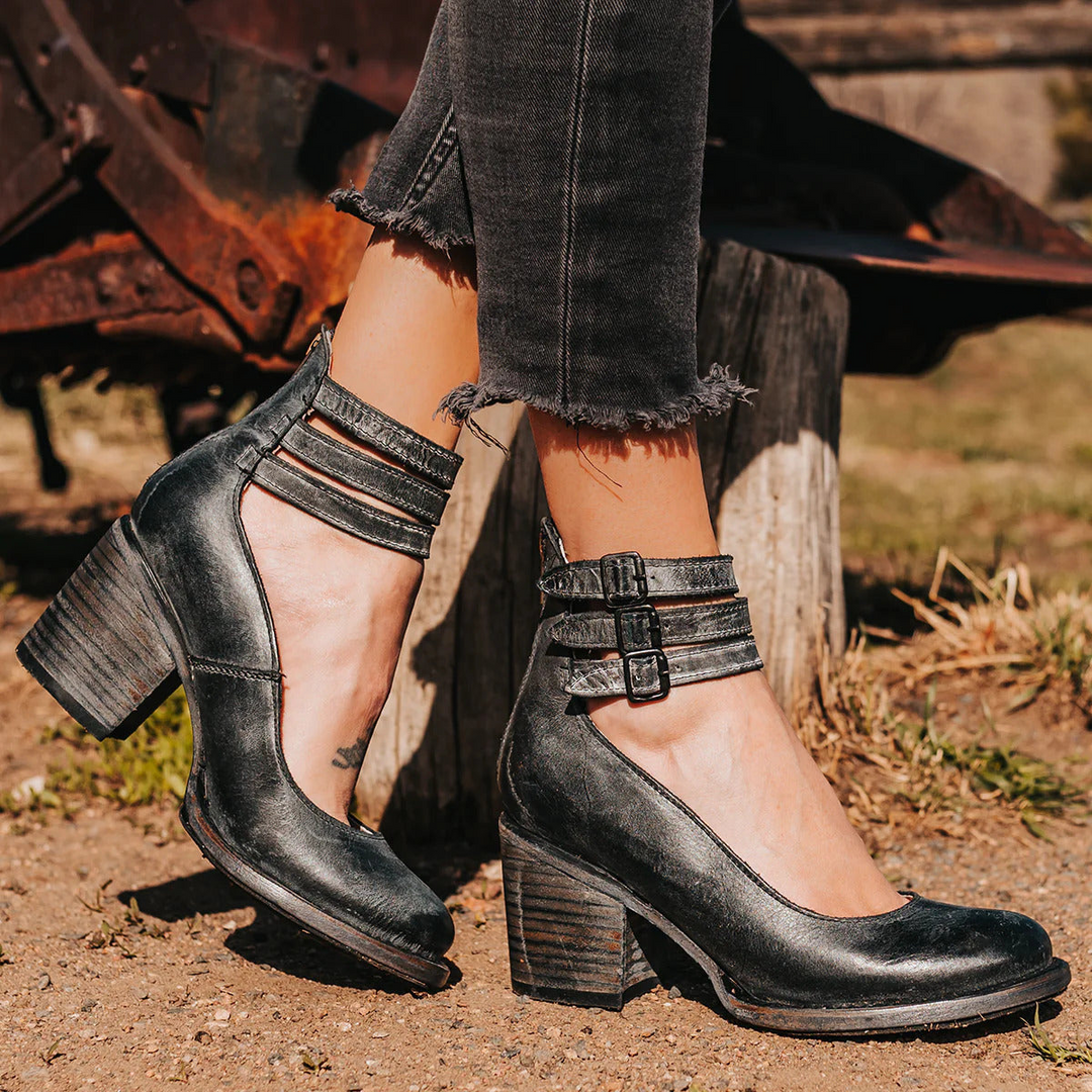 AUBREY™ - ANKLE BOOTS WITH STRAPS