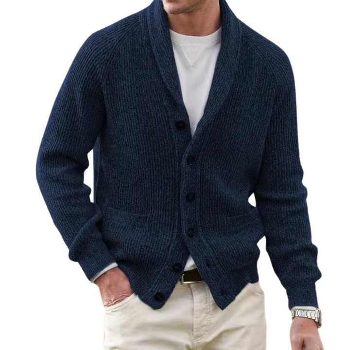 ROYCE™ - MEN'S CARDIGAN SWEATERCOAT