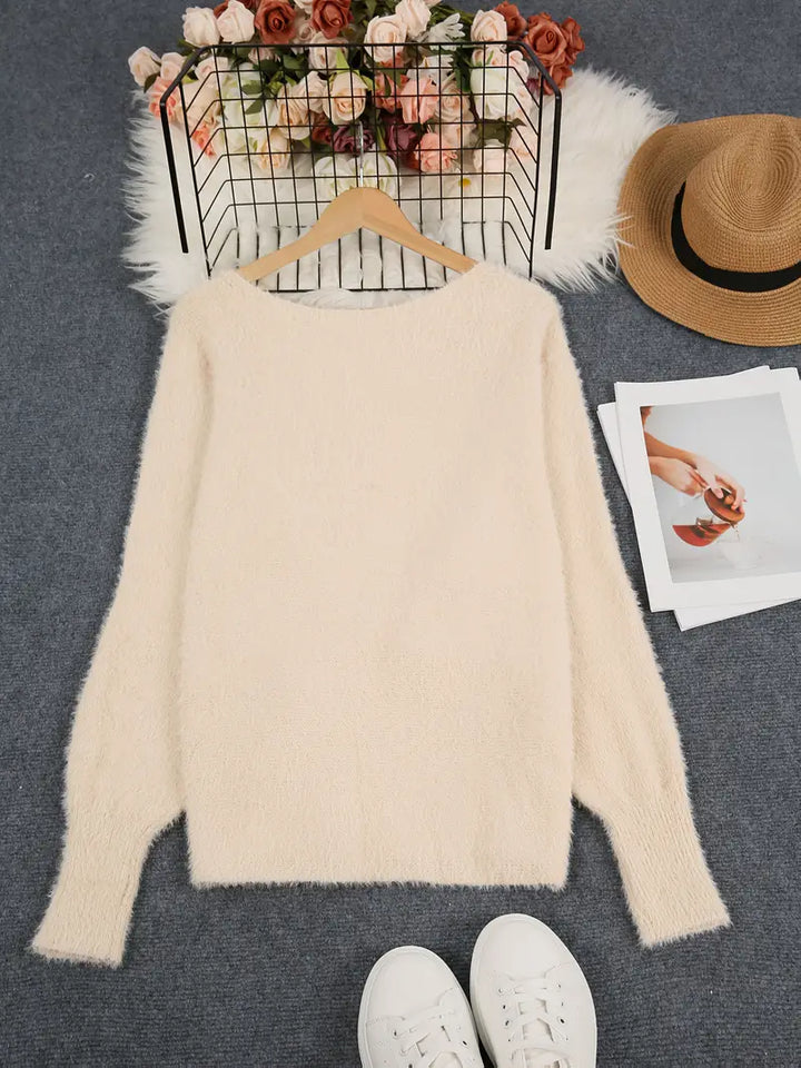 MINDA™ - CASUAL ROUND-NECK FLUFFY SWEATER