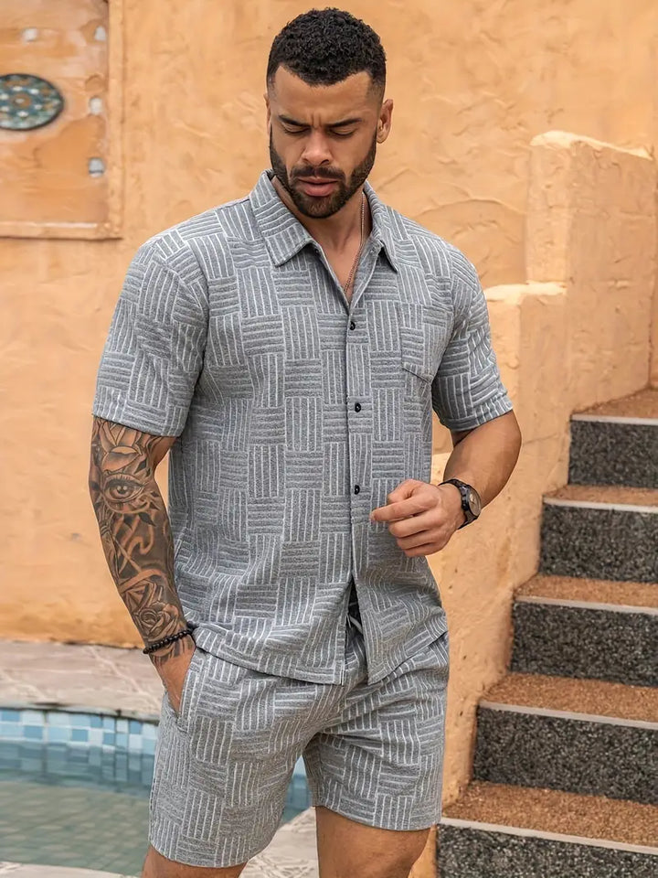 HARLEY™ - STYLISH GEOMETRIC PATTERN MEN'S SET