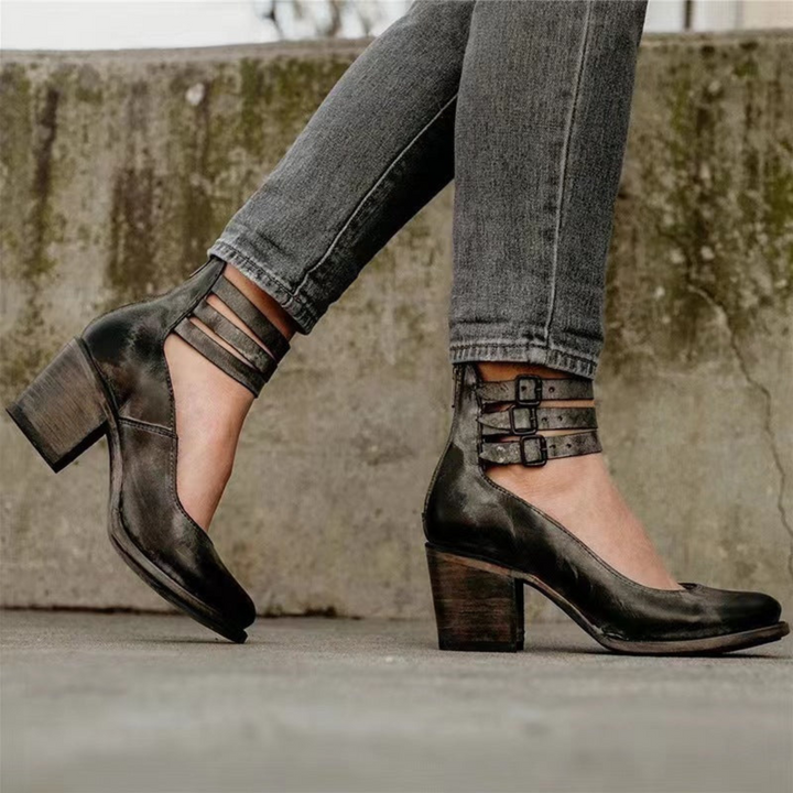 AUBREY™ - ANKLE BOOTS WITH STRAPS