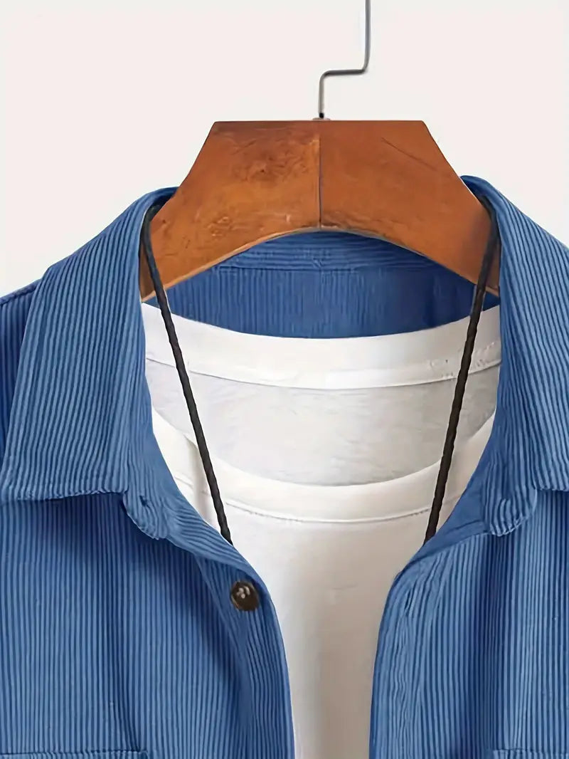 RANDI™ - CASUAL MEN'S CORDUROY SHIRT JACKET