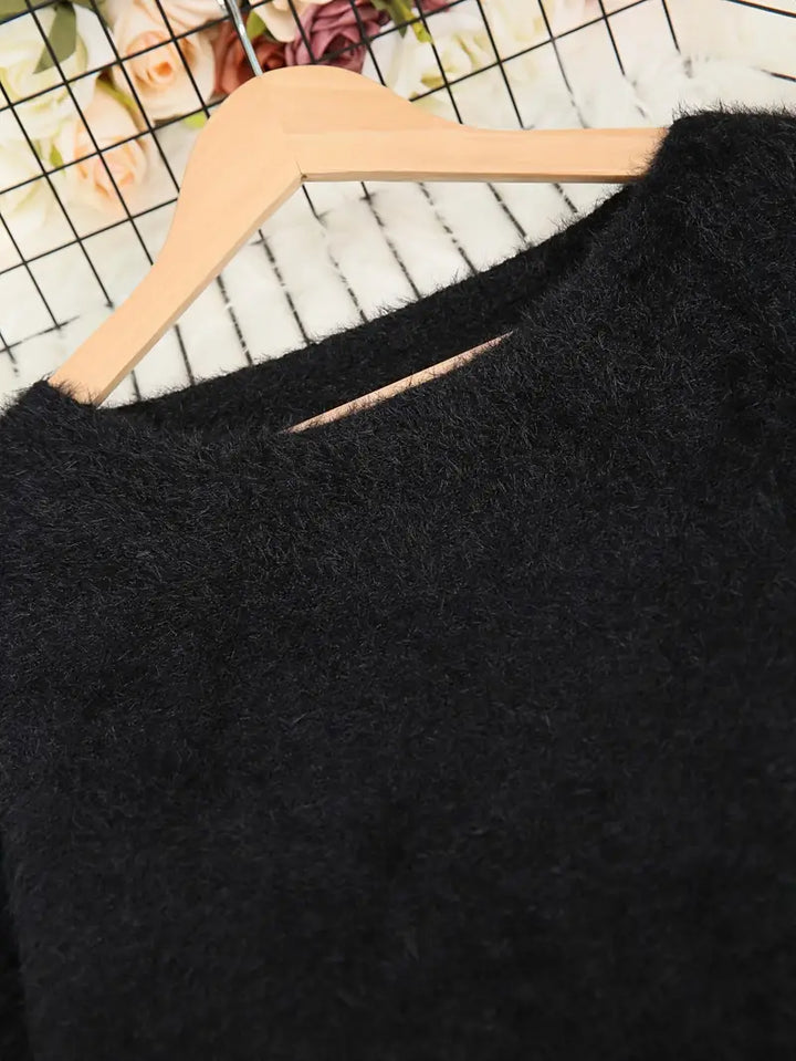 MINDA™ - CASUAL ROUND-NECK FLUFFY SWEATER
