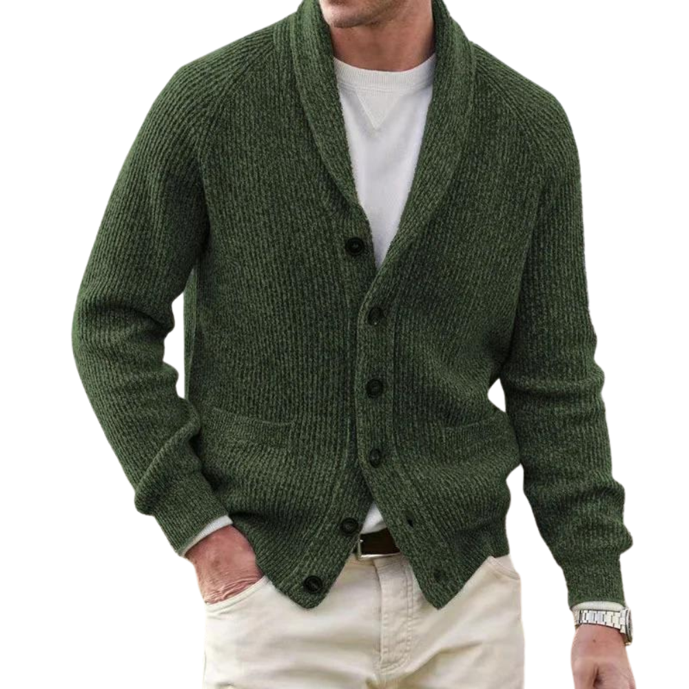 ROYCE™ - MEN'S CARDIGAN SWEATERCOAT