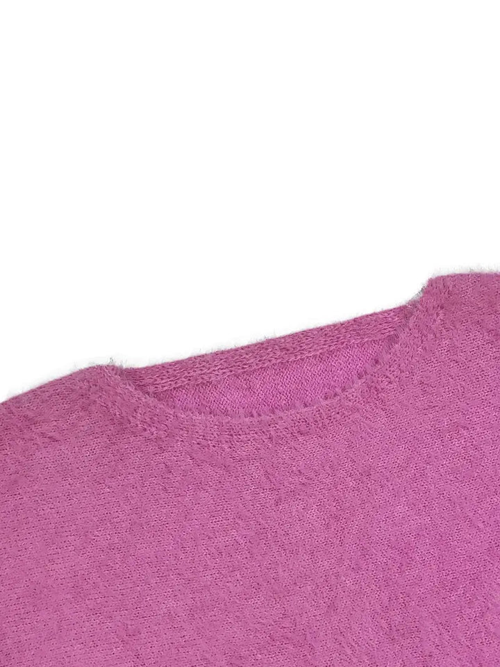 MINDA™ - CASUAL ROUND-NECK FLUFFY SWEATER