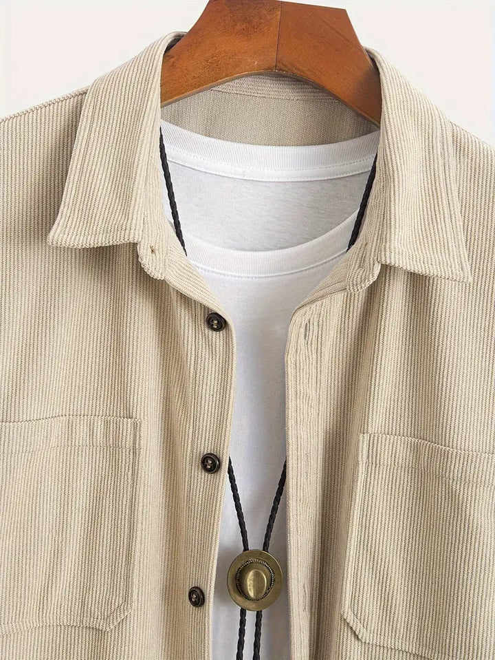 RANDI™ - CASUAL MEN'S CORDUROY SHIRT JACKET