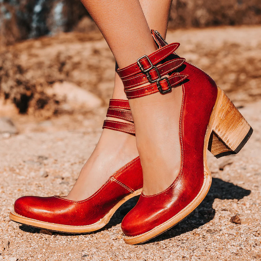 AUBREY™ - ANKLE BOOTS WITH STRAPS