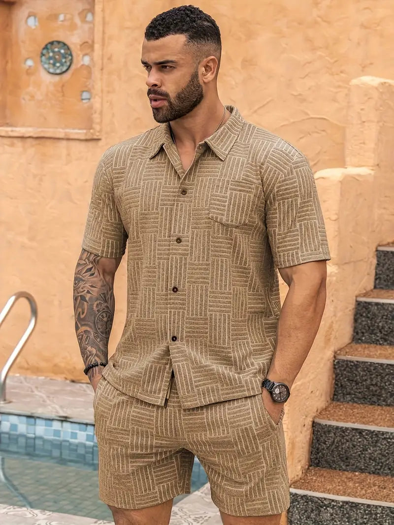 HARLEY™ - STYLISH GEOMETRIC PATTERN MEN'S SET