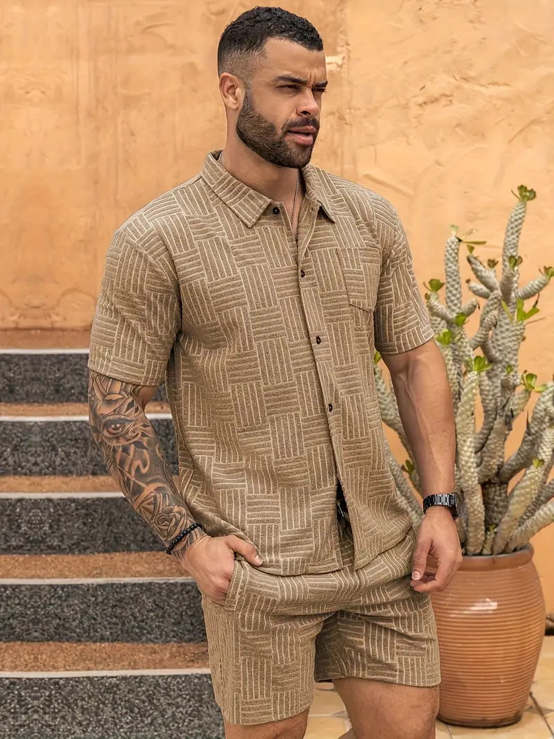 HARLEY™ - STYLISH GEOMETRIC PATTERN MEN'S SET