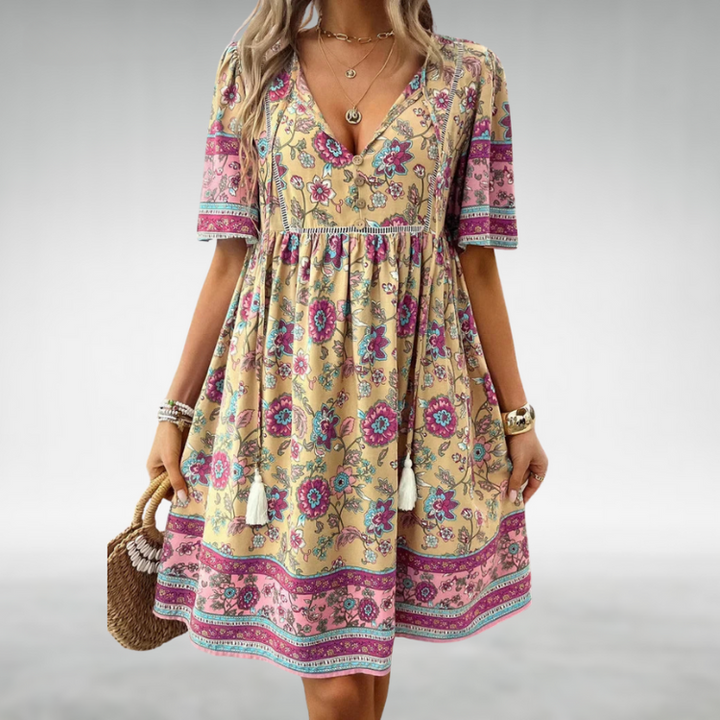 RORY™ - WOMEN'S ELEGANT FLORAL DRESS