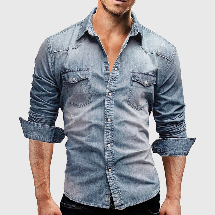 FELIX™ - MEN'S CASUAL DENIM SHIRT