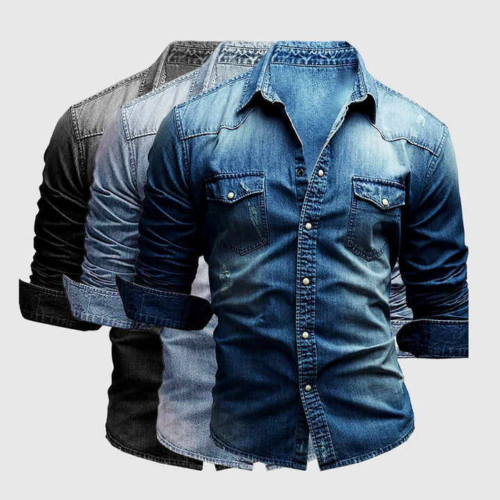 FELIX™ - MEN'S CASUAL DENIM SHIRT