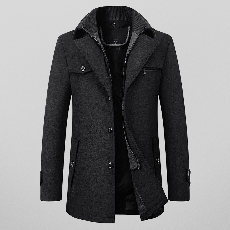 LUKE™ - MEN'S LUXURIOUS WOOL OVERCOAT