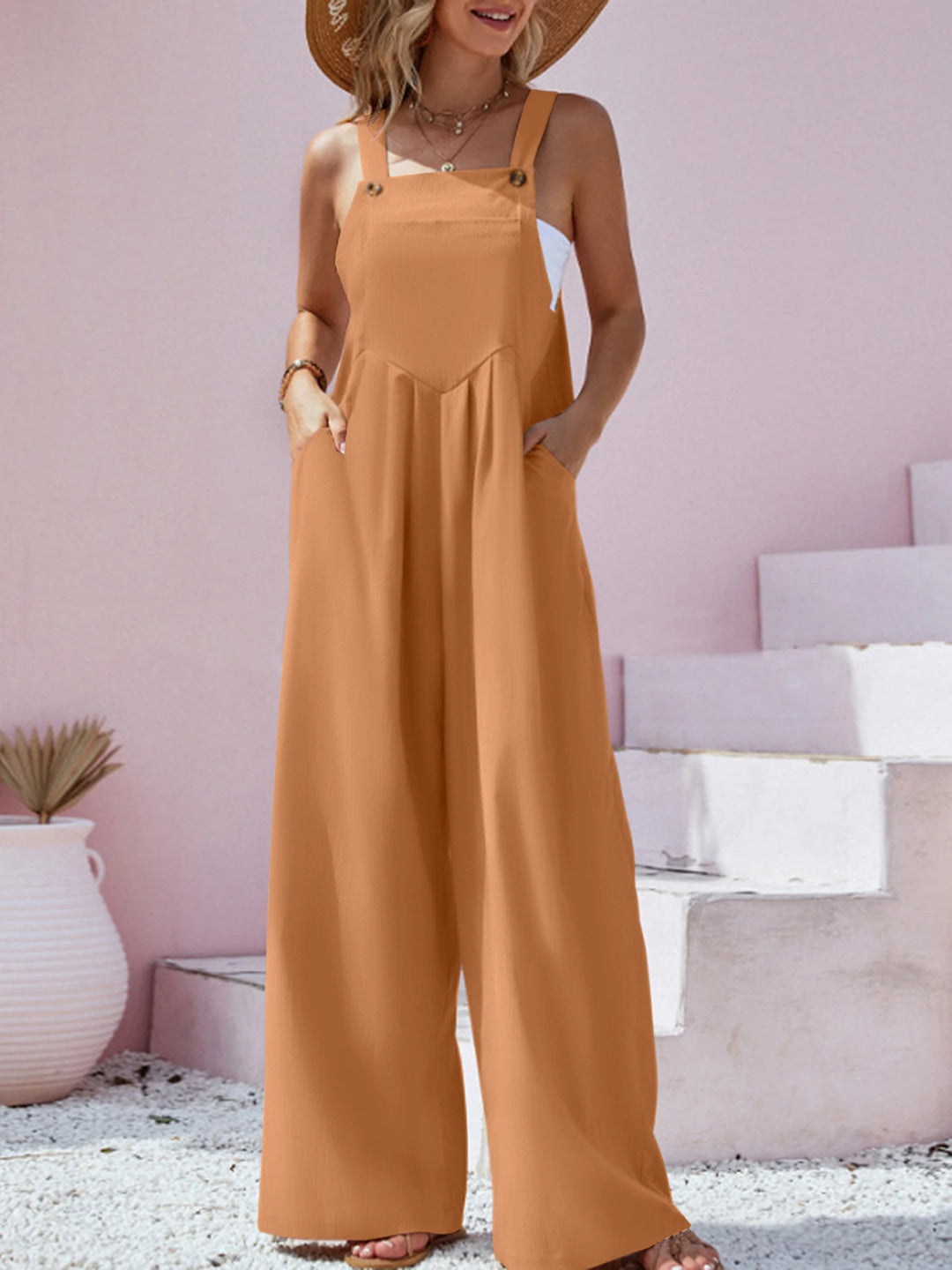 MAE | WIDE LEG LOOSE FIT JUMPSUITS