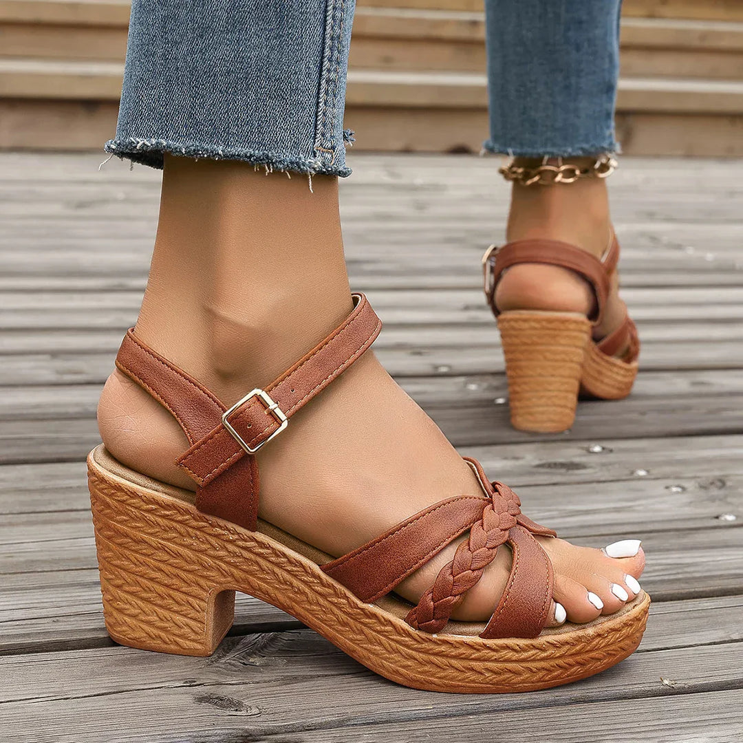 Giana™ Orthopedic Mid Heel Platform Sandals