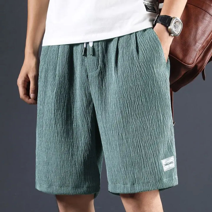 MIKE™  - BREEZEFLOW COTTON LINEN SHORTS