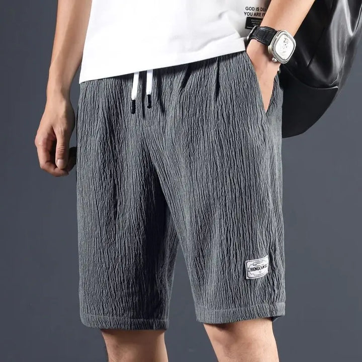 MIKE™  - BREEZEFLOW COTTON LINEN SHORTS