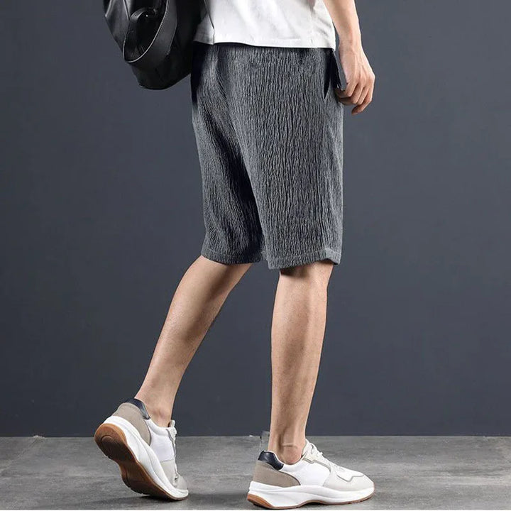 MIKE™  - BREEZEFLOW COTTON LINEN SHORTS