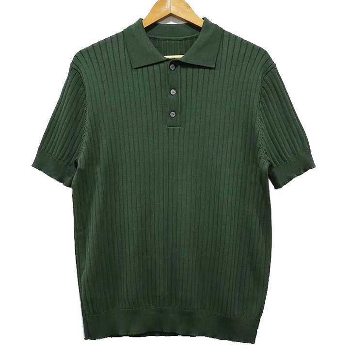 ENZO™ - MEN'S RETRO KNITTED POLO SHIRT