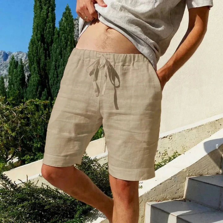 DANIEL™ - COTTON LINEN BEACH SHORTS