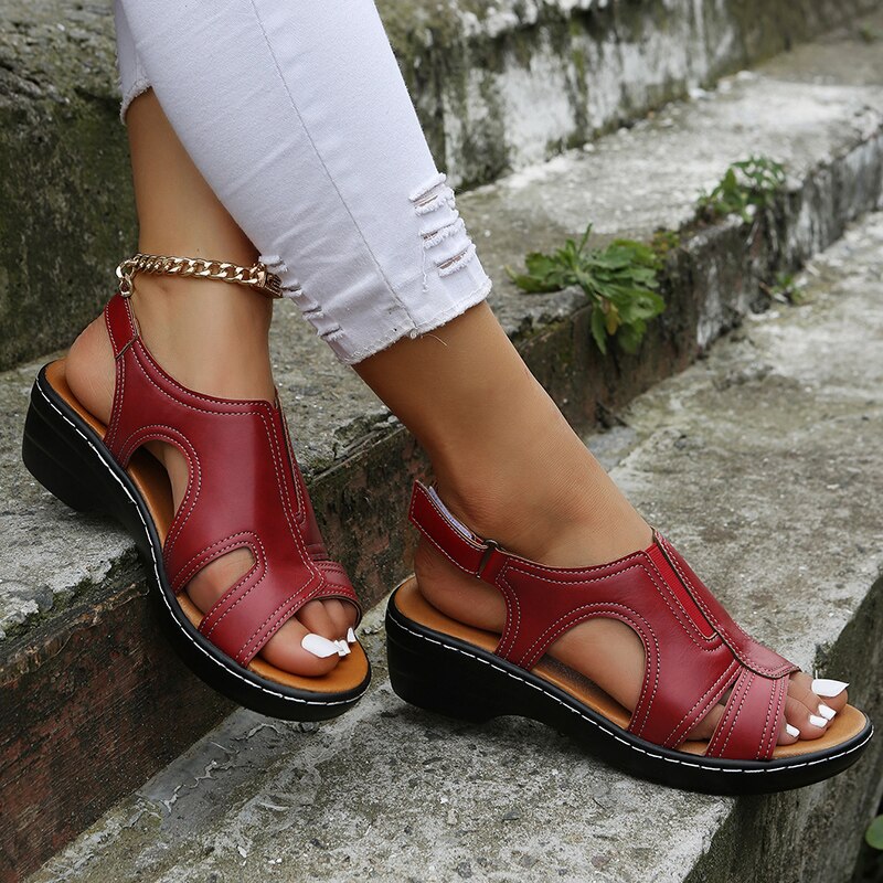 ELVA™ - ORTHOPEDIC LEATHER SANDALS