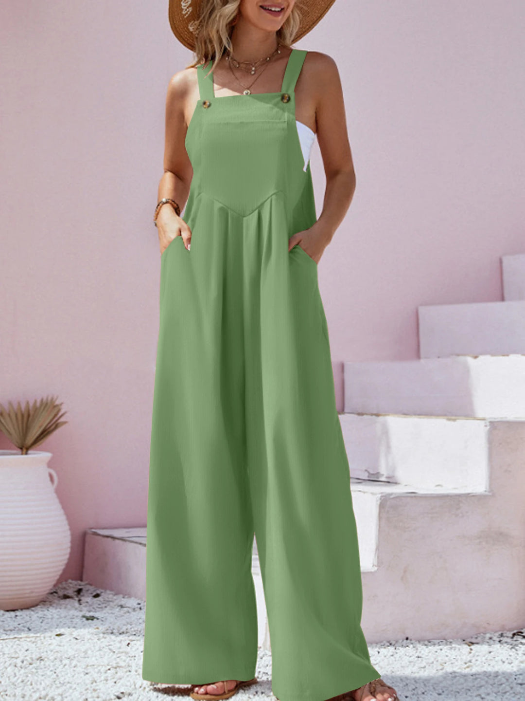 MAE | WIDE LEG LOOSE FIT JUMPSUITS