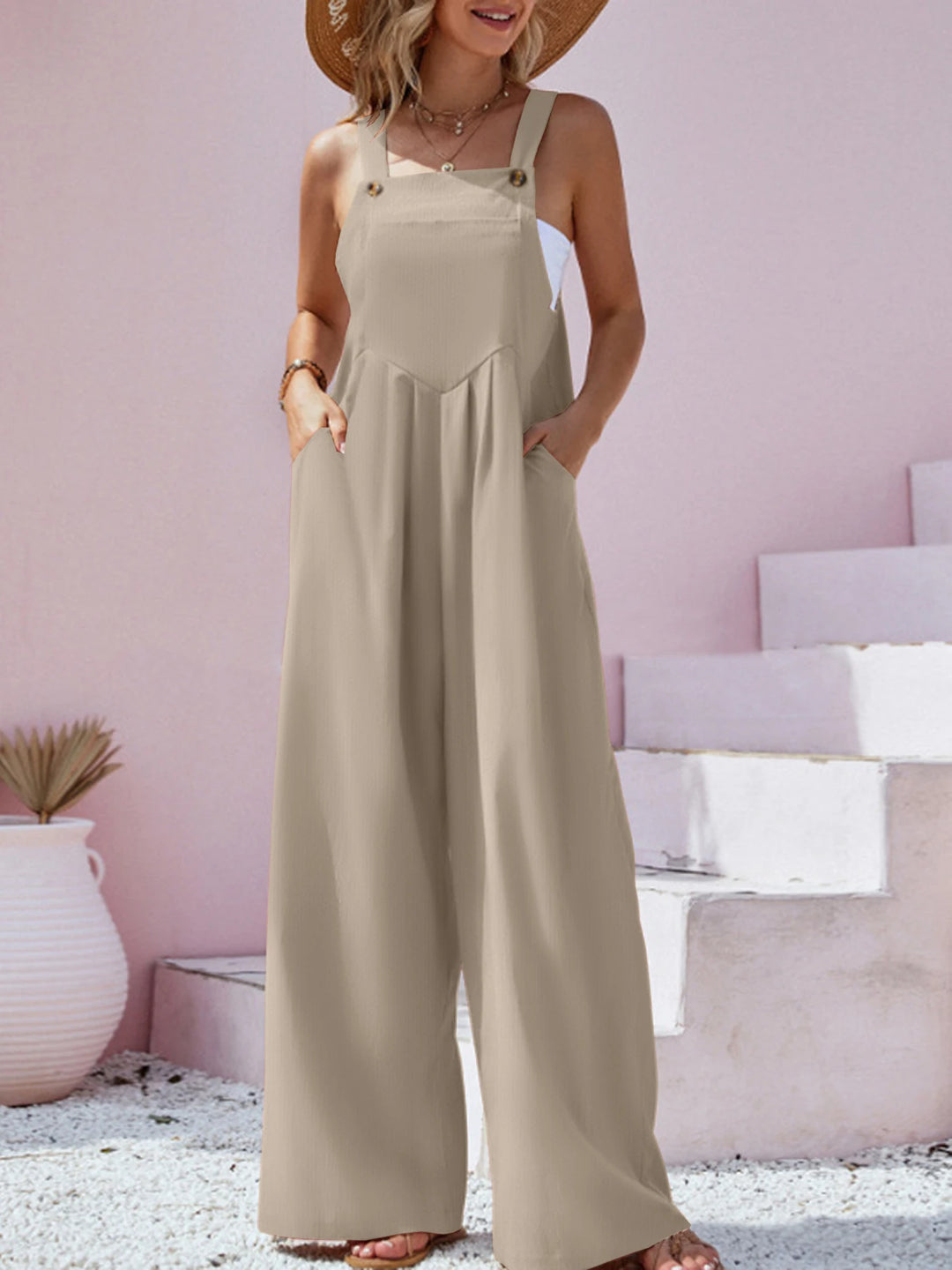 MAE | WIDE LEG LOOSE FIT JUMPSUITS