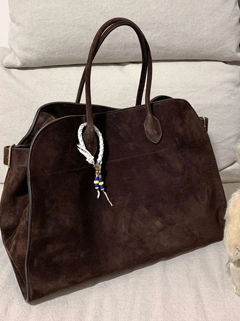 HAVANA™  - SUEDE LEATHER SHOPPER BAG