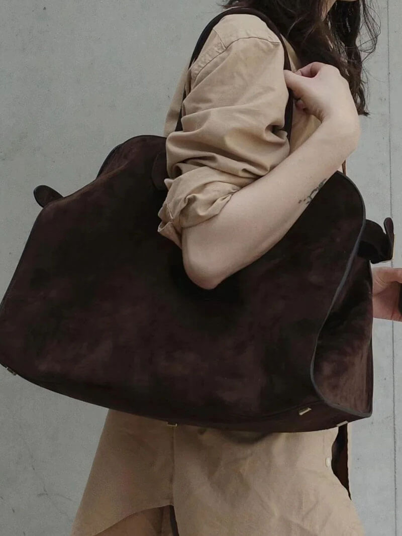 HAVANA™  - SUEDE LEATHER SHOPPER BAG