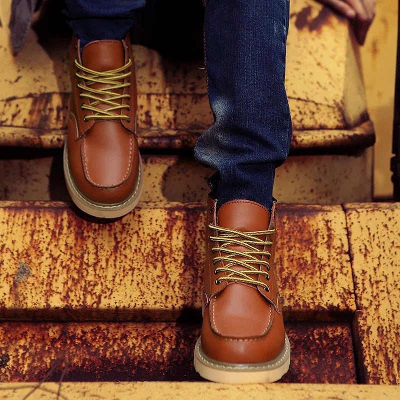 MARLON™ -  MEN'S LEATHER RETRO BOOTS