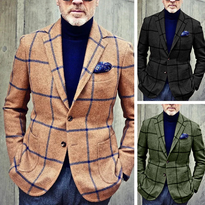 JOEL™ - MEN'S PLAID CASUAL SUIT