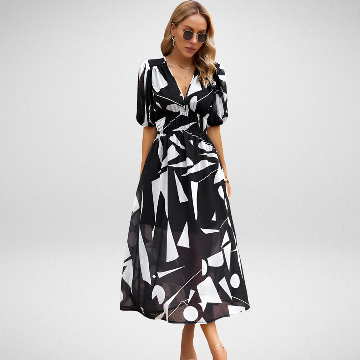 Erika™ Charming V-Neck Dress